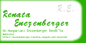 renata enczenberger business card